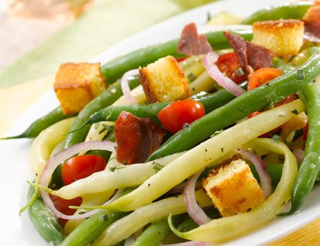 Roasted Green and Yellow Bean Salad