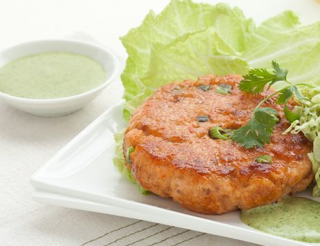 Salmon Cakes With Green Sauce