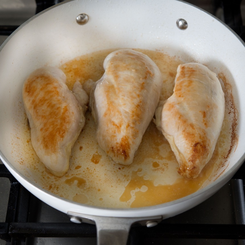 sautee chicken breasts
