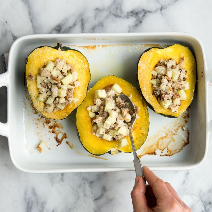spoon mix in squash