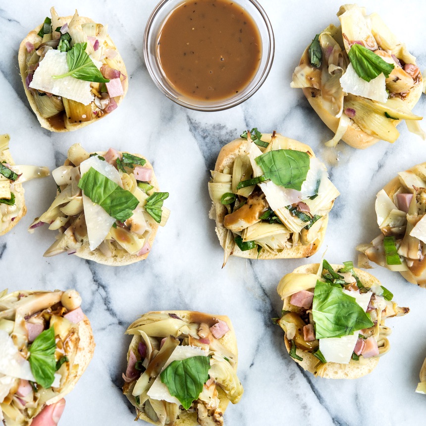 spoon mixture over toast