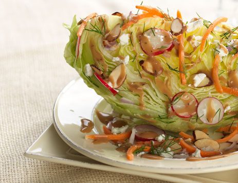 Spring Wedge Salad with Balsamic Dressing