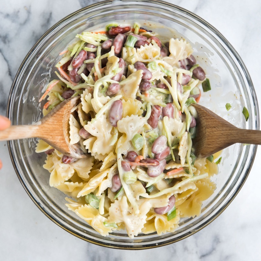 tiss pasta with dressing