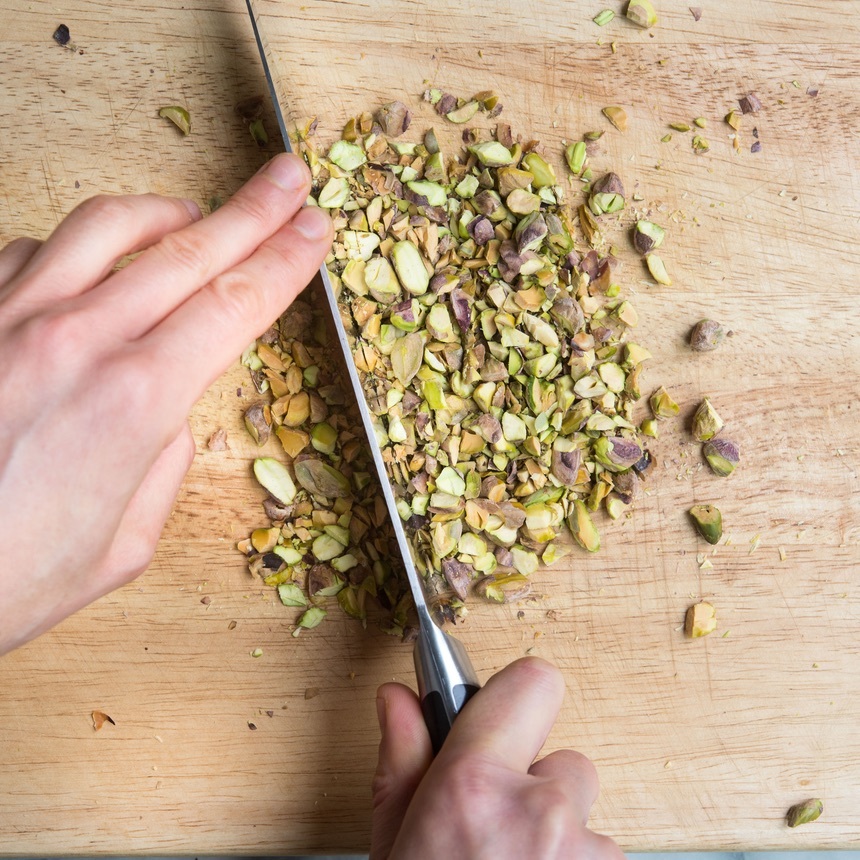 toast the pistachios
