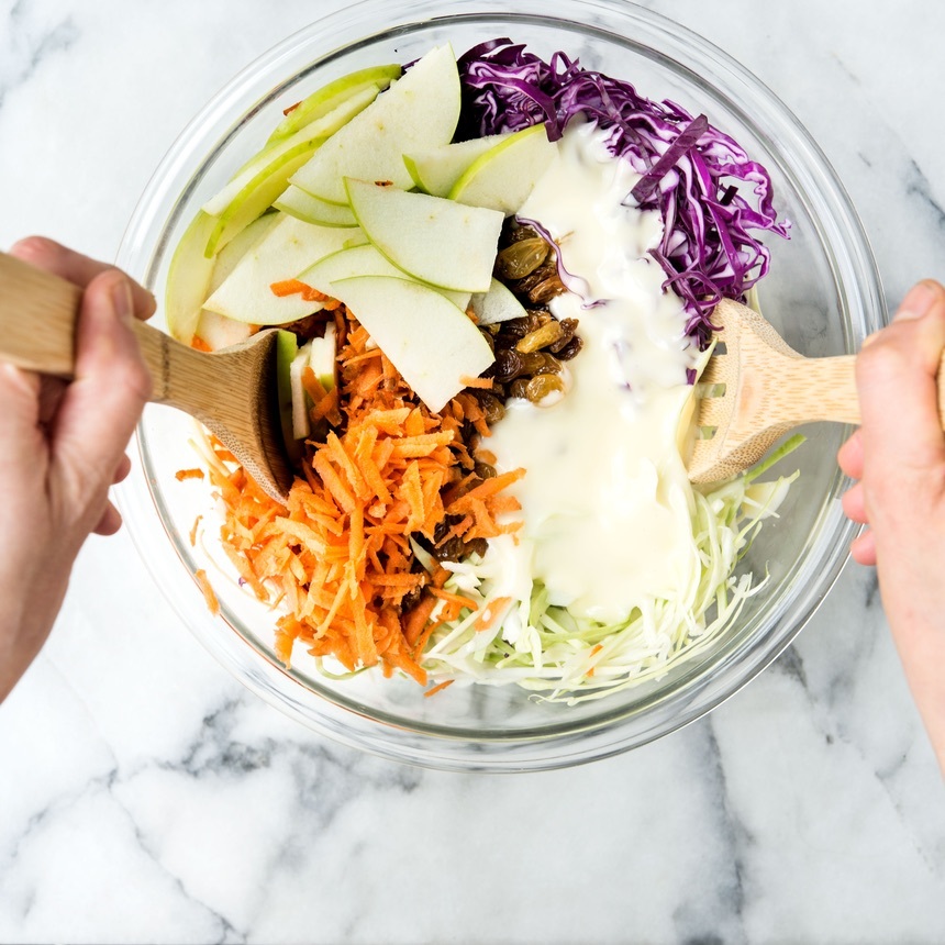 toss together lightly