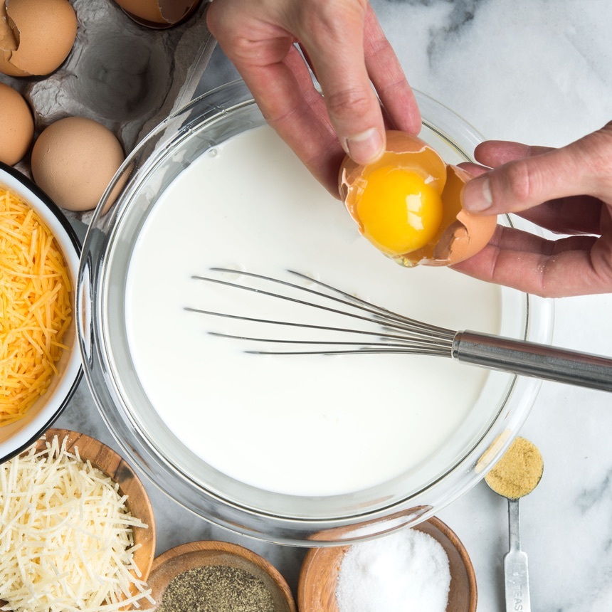 whisk the eggs 1
