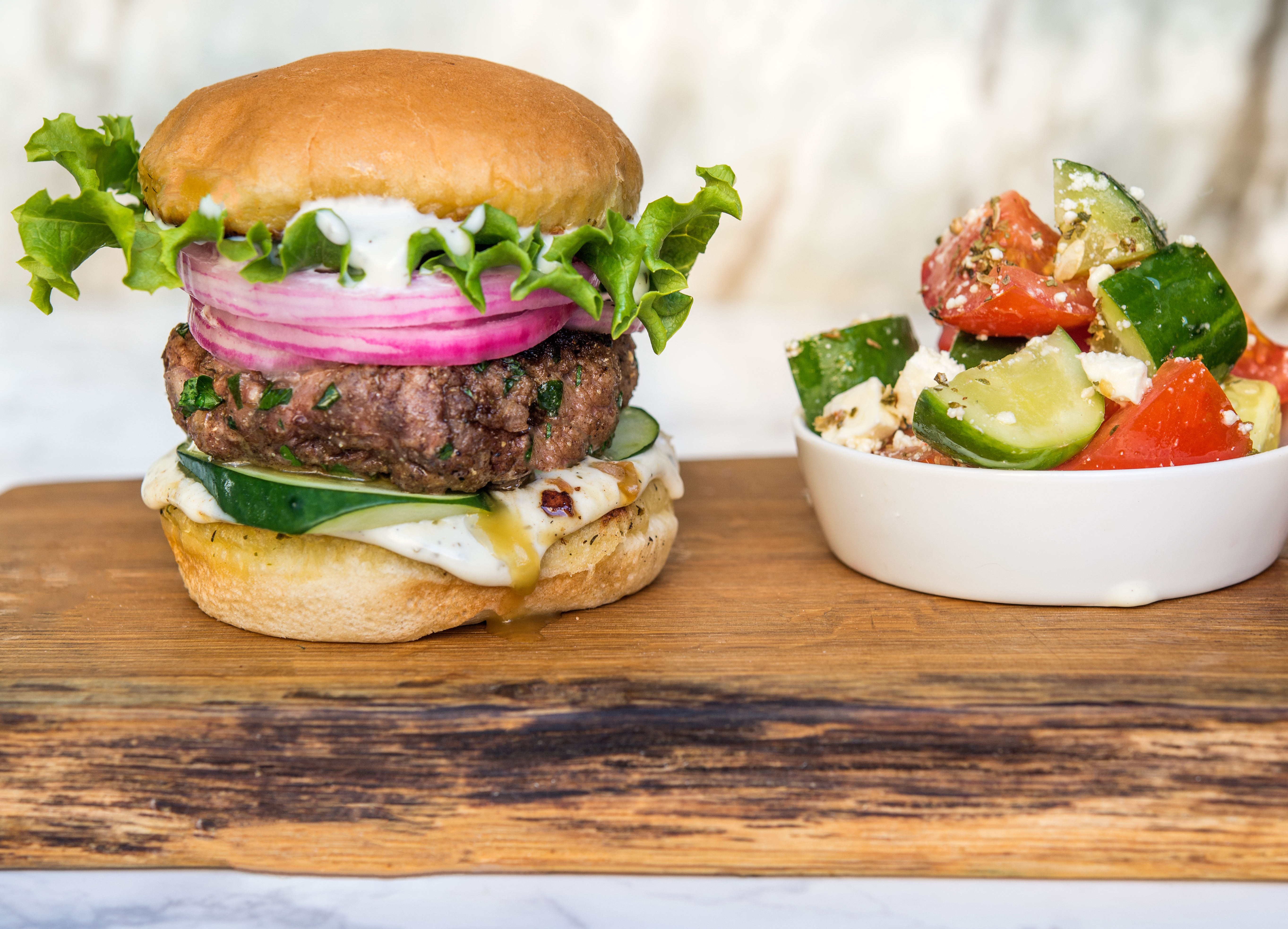 Lamb burger
