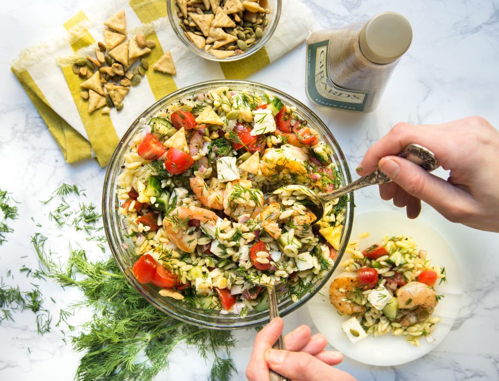 Shrimp Orzo Salad With Dill and Tomatoes Recipe - What's for Dinner