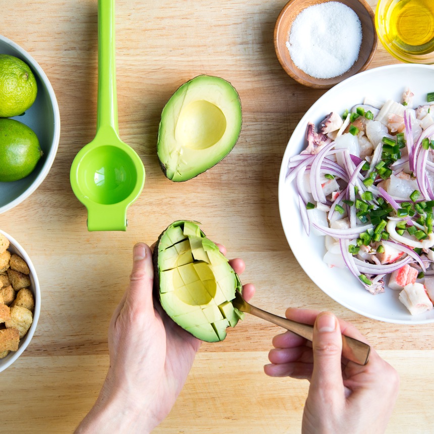 Spoon avocado