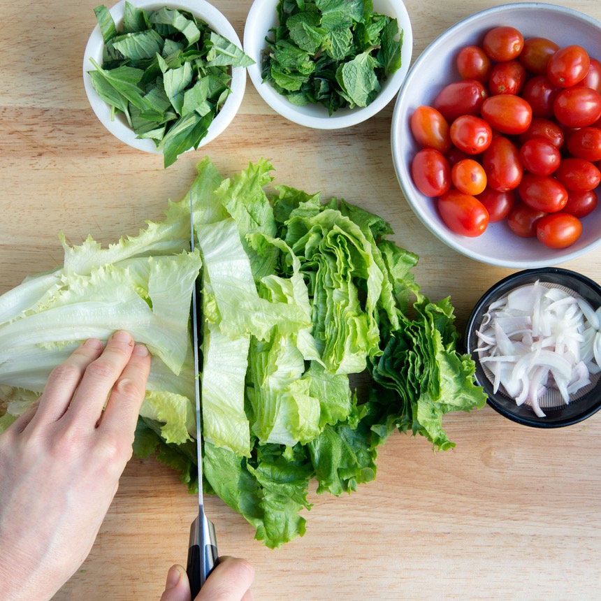 chopped vegetables