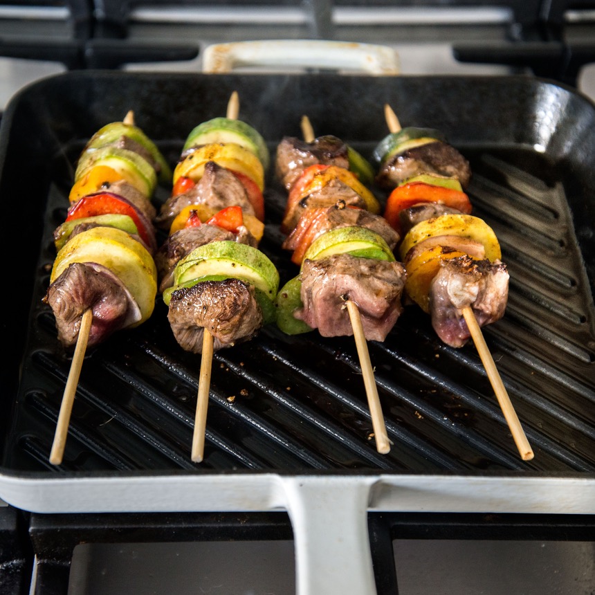 grilling kebab