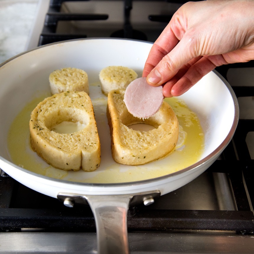 ham in hole texas toast