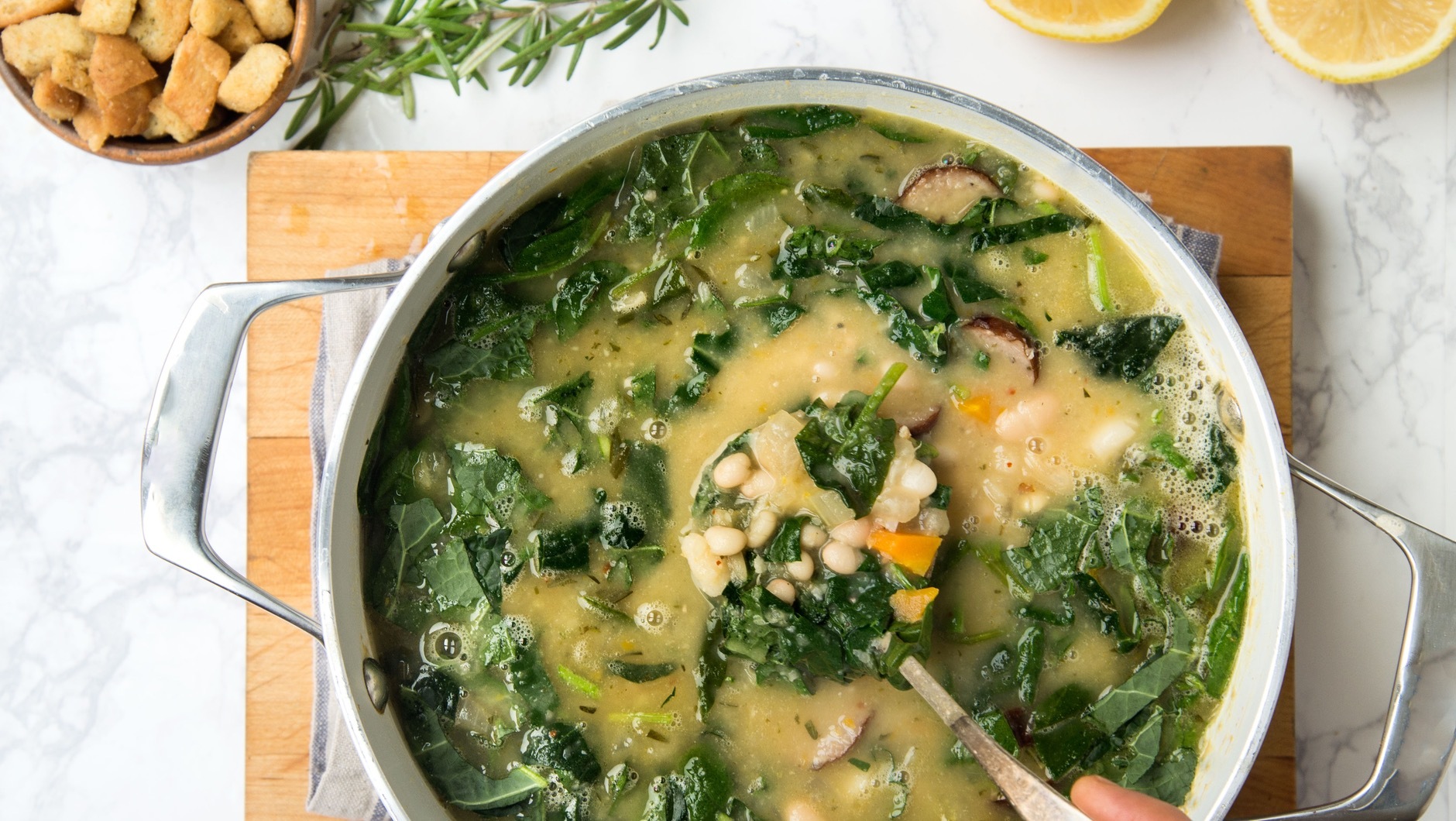 main white bean sausage soup