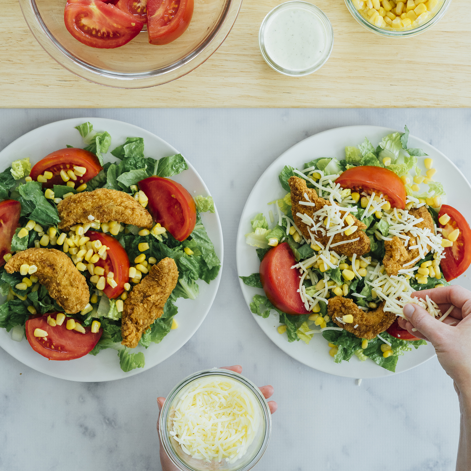 Fried Chicken Salad step4