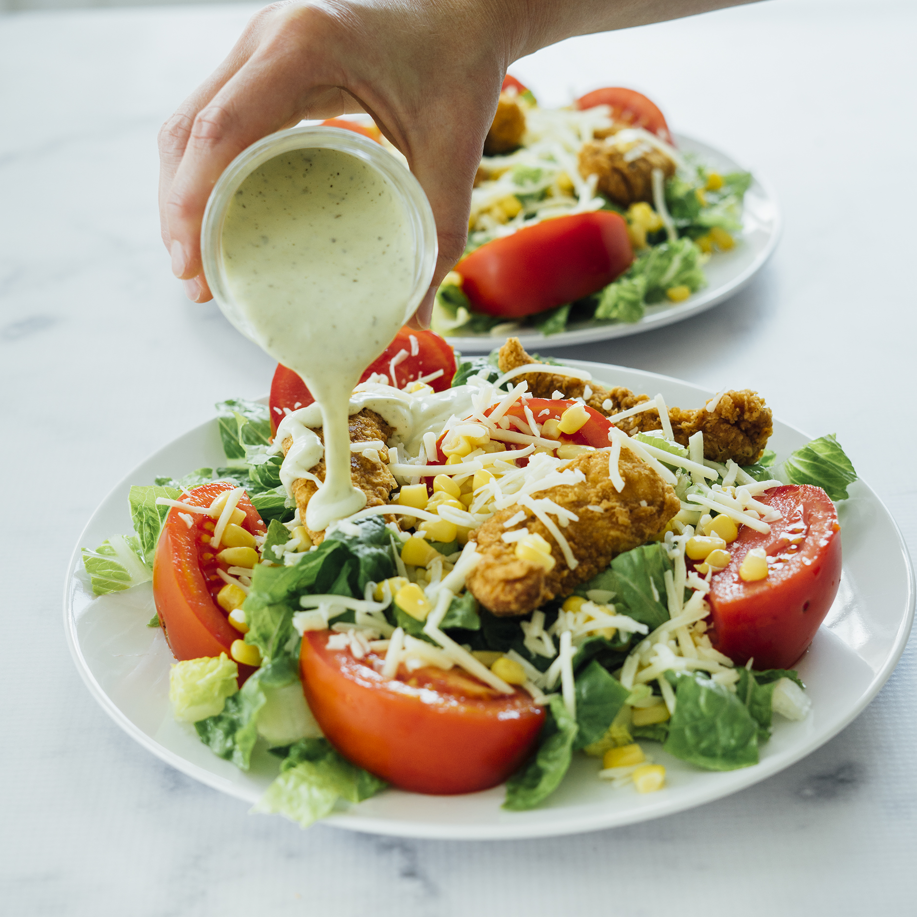 Fried Chicken Salad step5