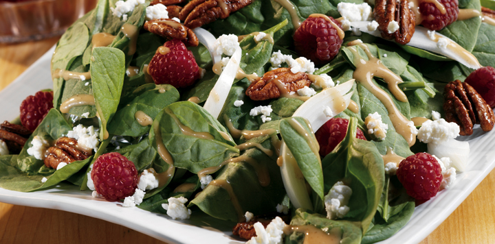 spinach goat cheese salad