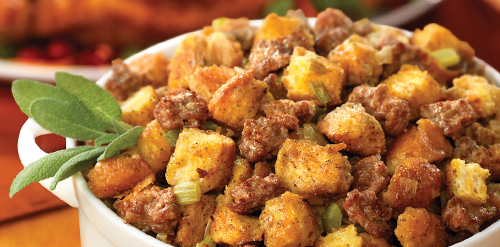 holiday sausage stuffing
