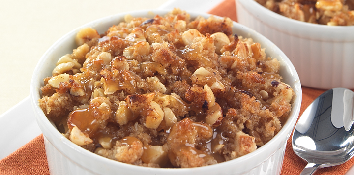 caramel apple crisp
