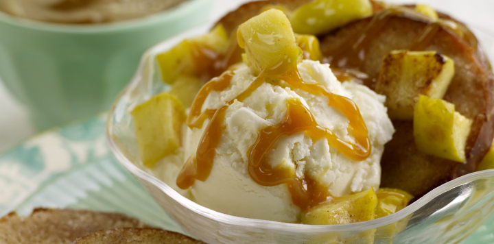 crispy pretzel apple salted caramel dessert