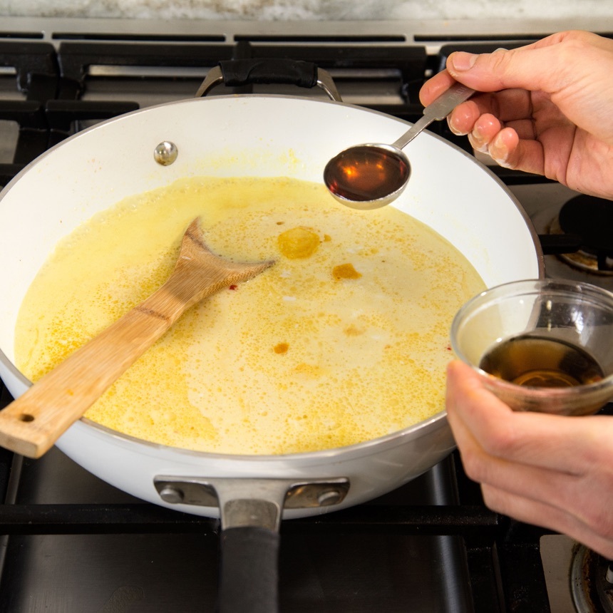 add fish sauce simmer