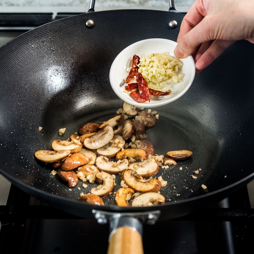 add the garlic