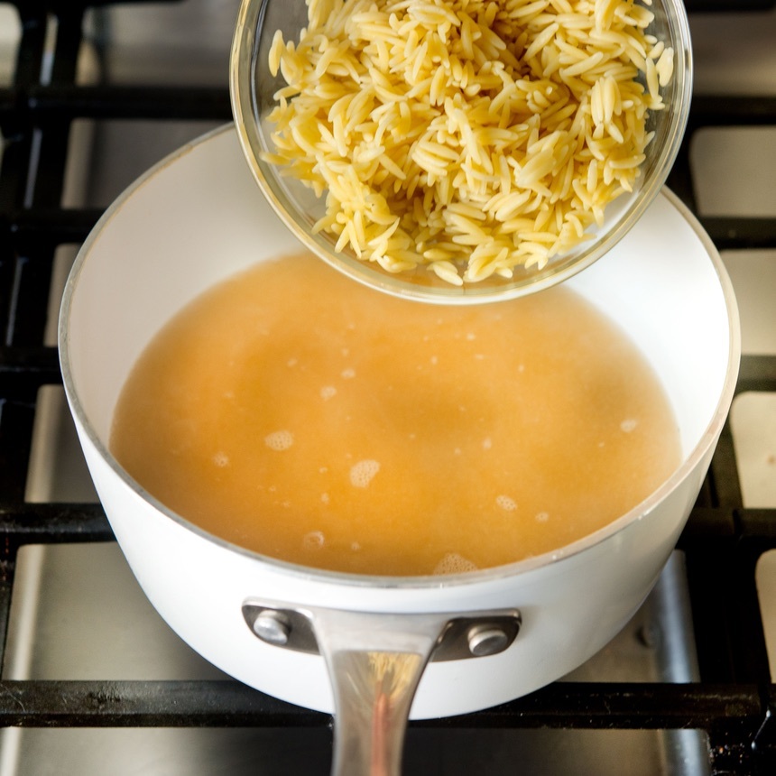 add the orzo