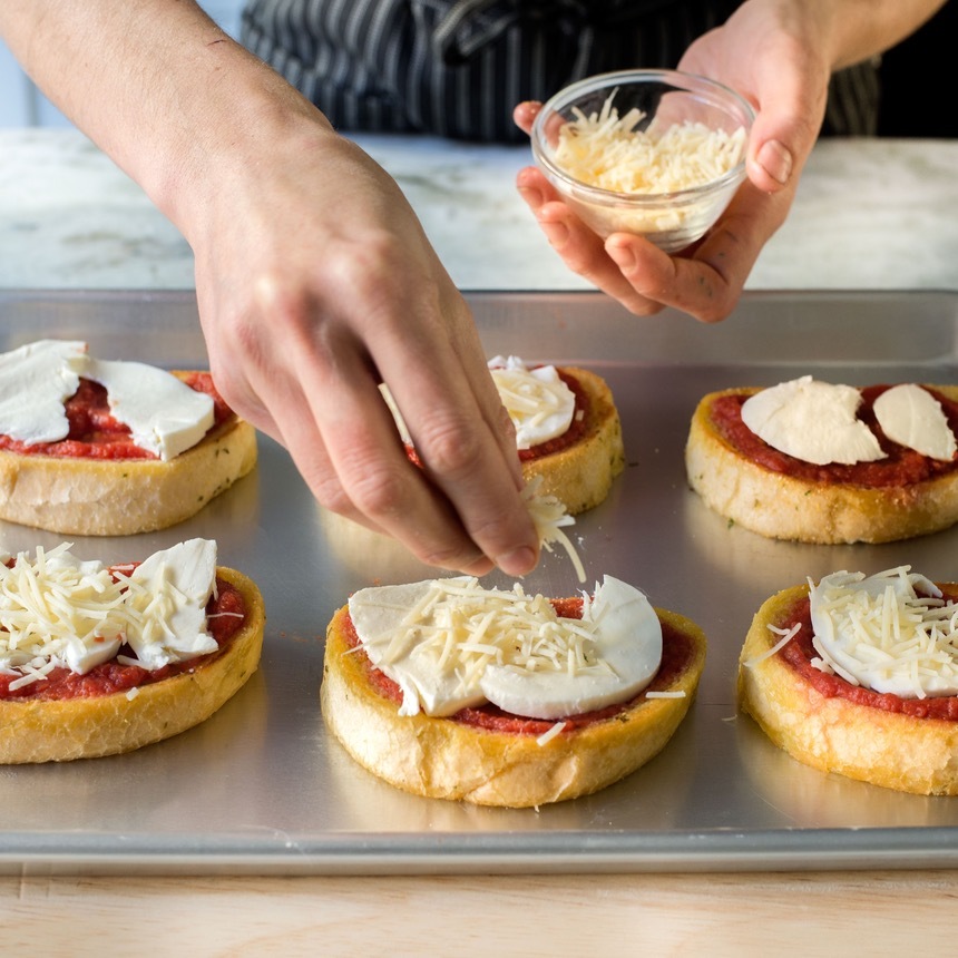 add the parmesan