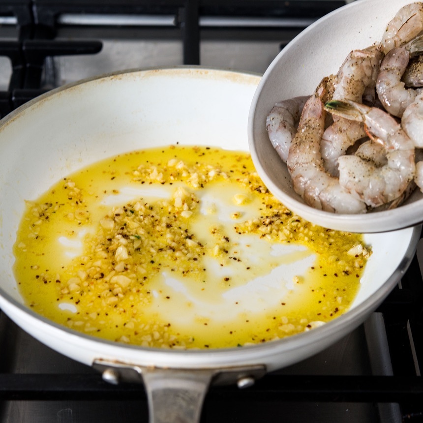 add the shrimp