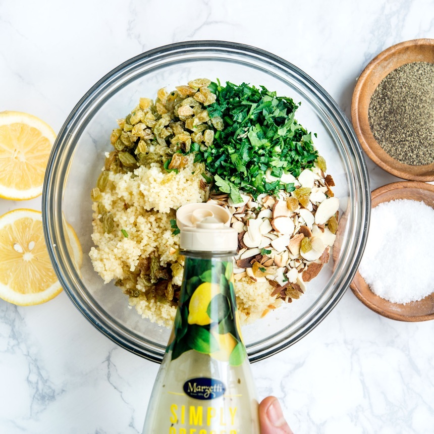 combine the couscous