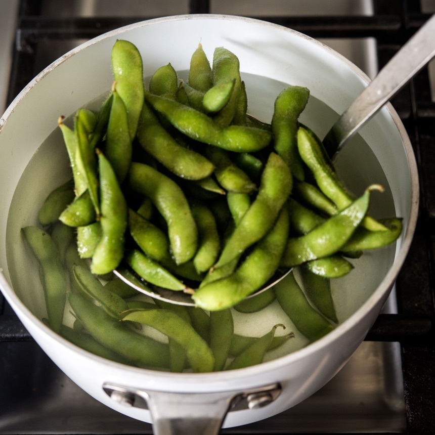 cook the edamame