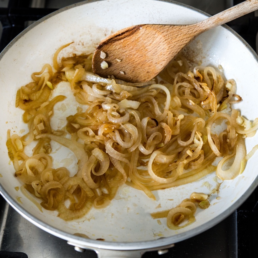 cook the onions