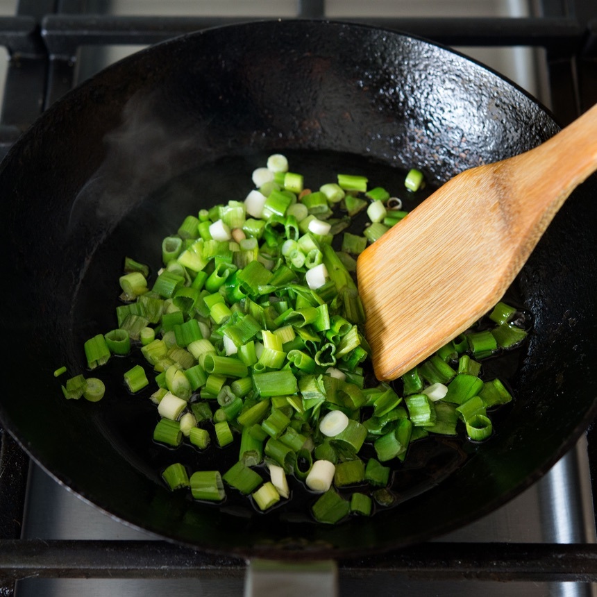cook the scallions
