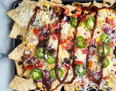 Loaded Veggie Nachos - Domestic Gothess