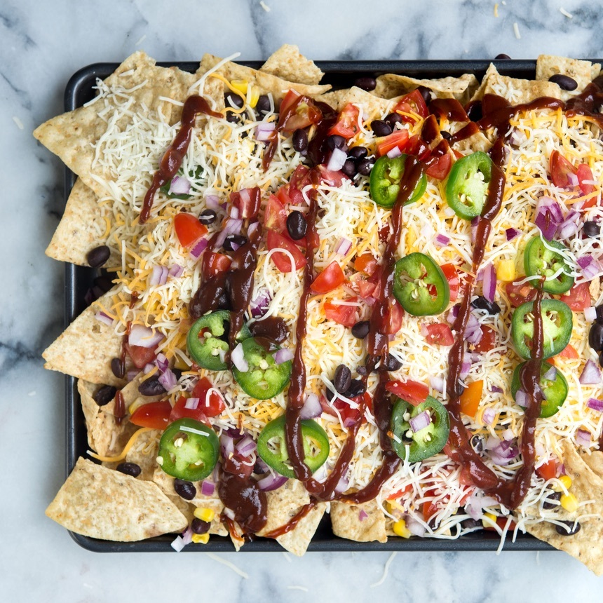 drizzle with bbq sauce