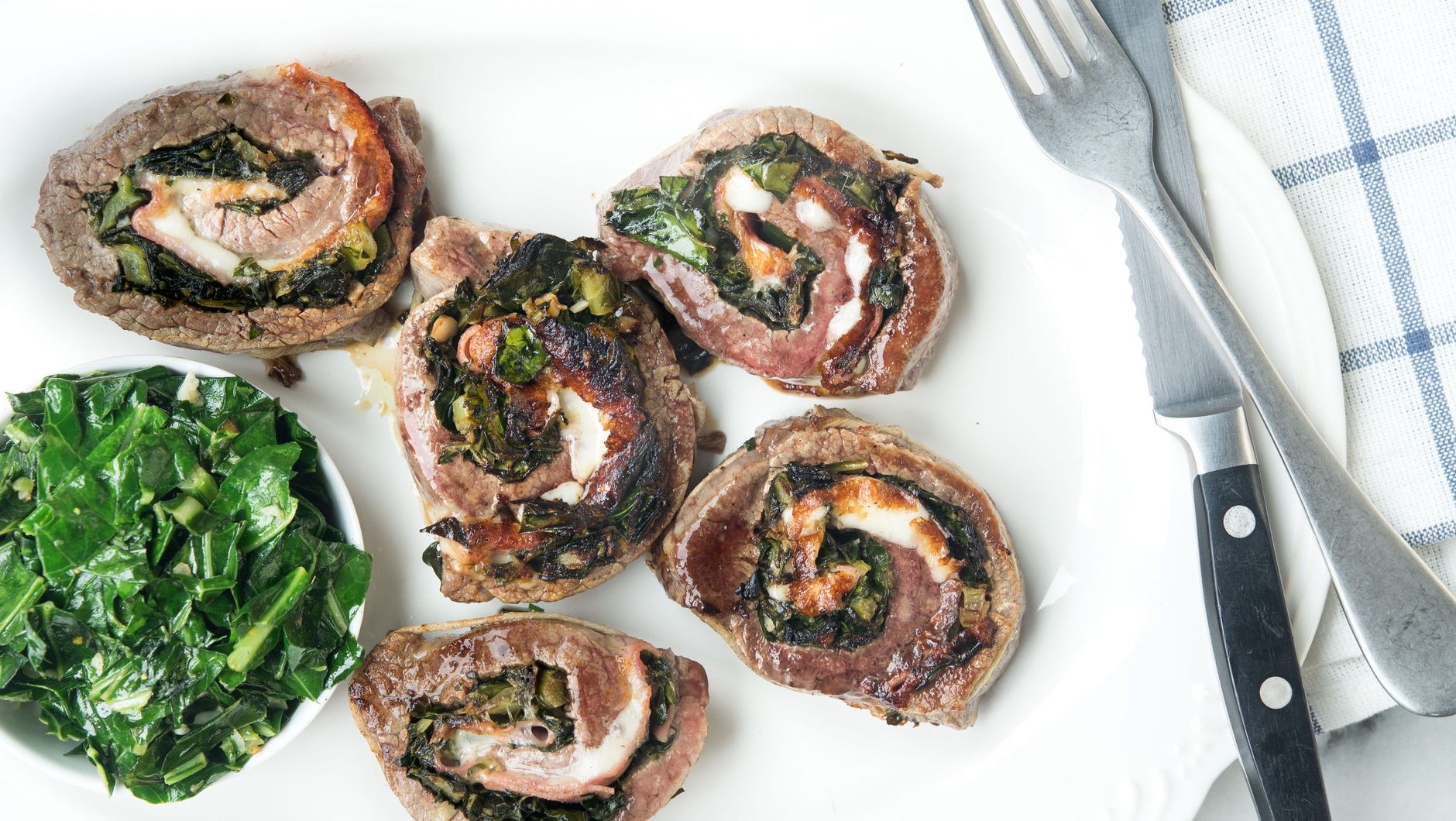 main rolled flank steak