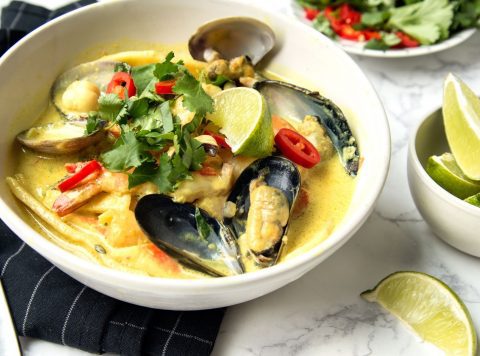 Seafood Laksa With Coconut