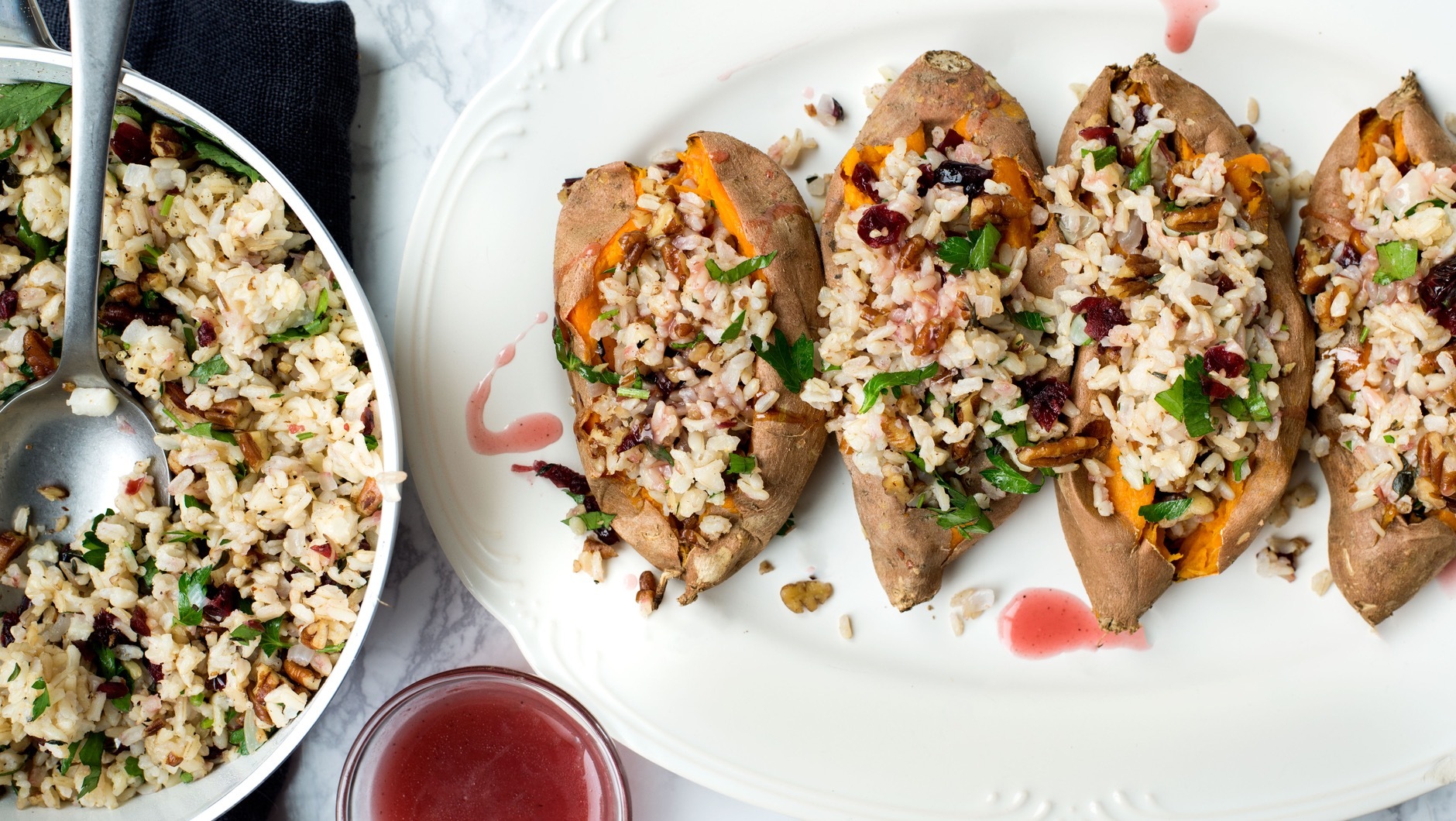 main whole baked sweet potato