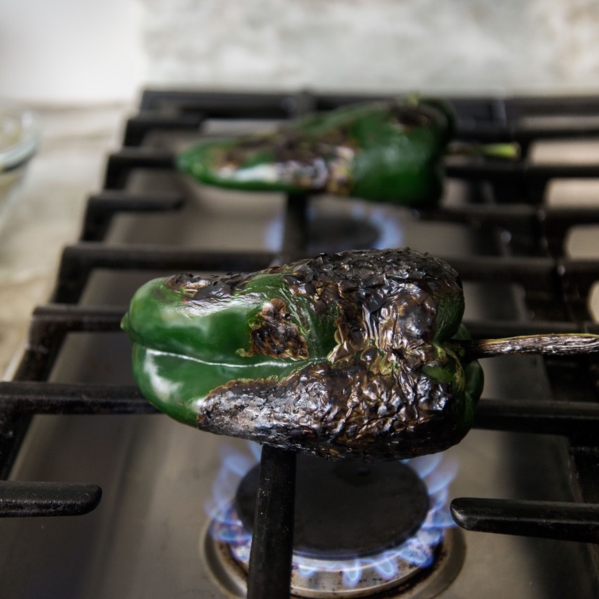 roast the peppers