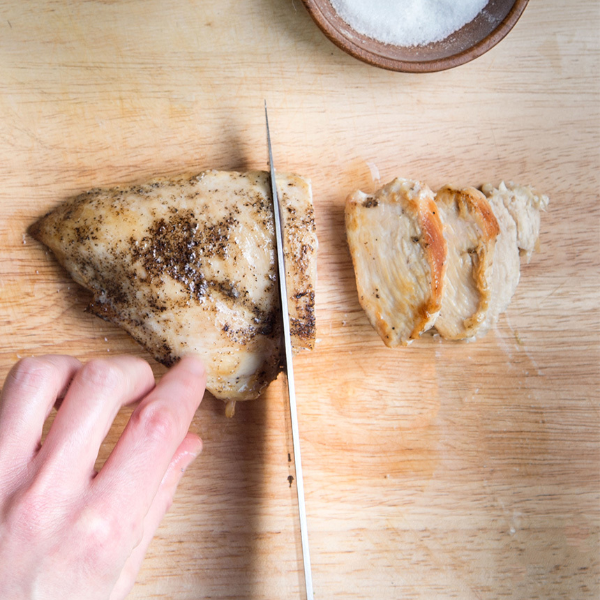 slice the chicken