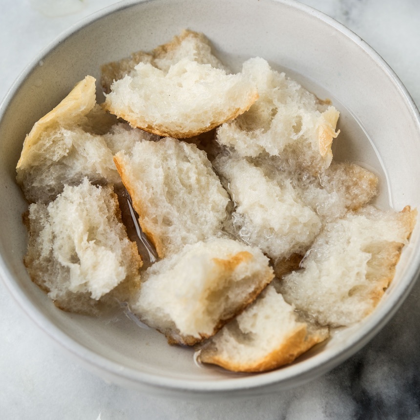 soak the bread