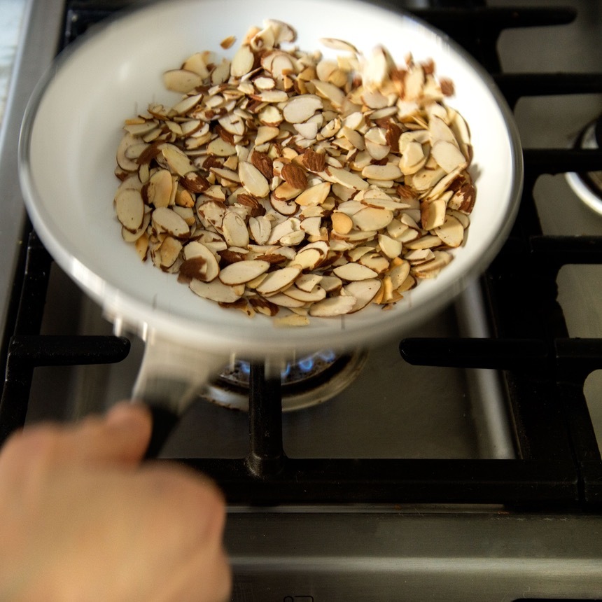 toast the almonds 1