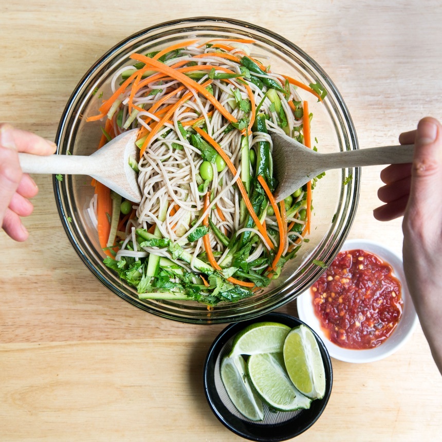 toss ingredients together