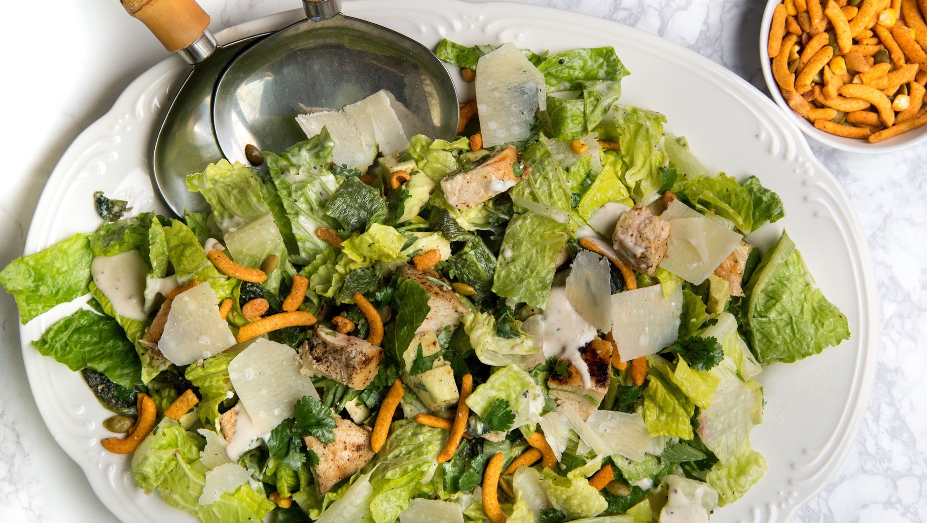 transfer salad to plate