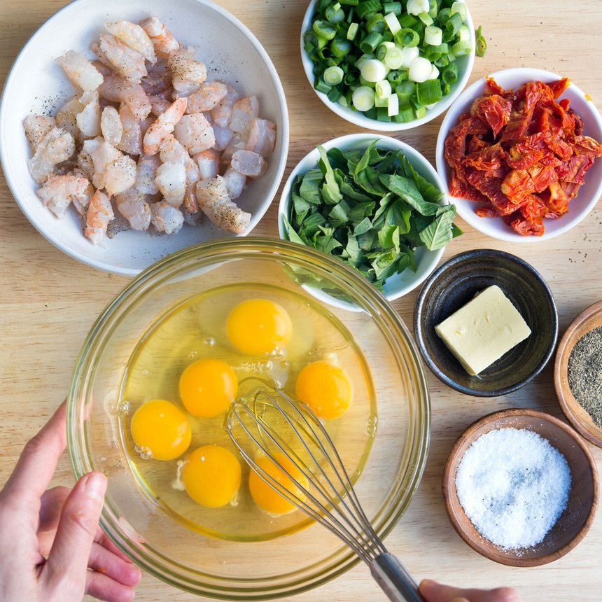 whisk the ingredients