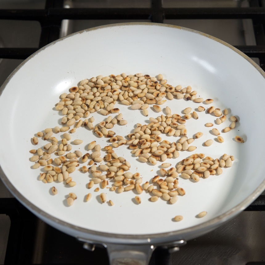 cook pine nuts
