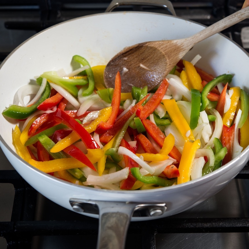 cook the peppers