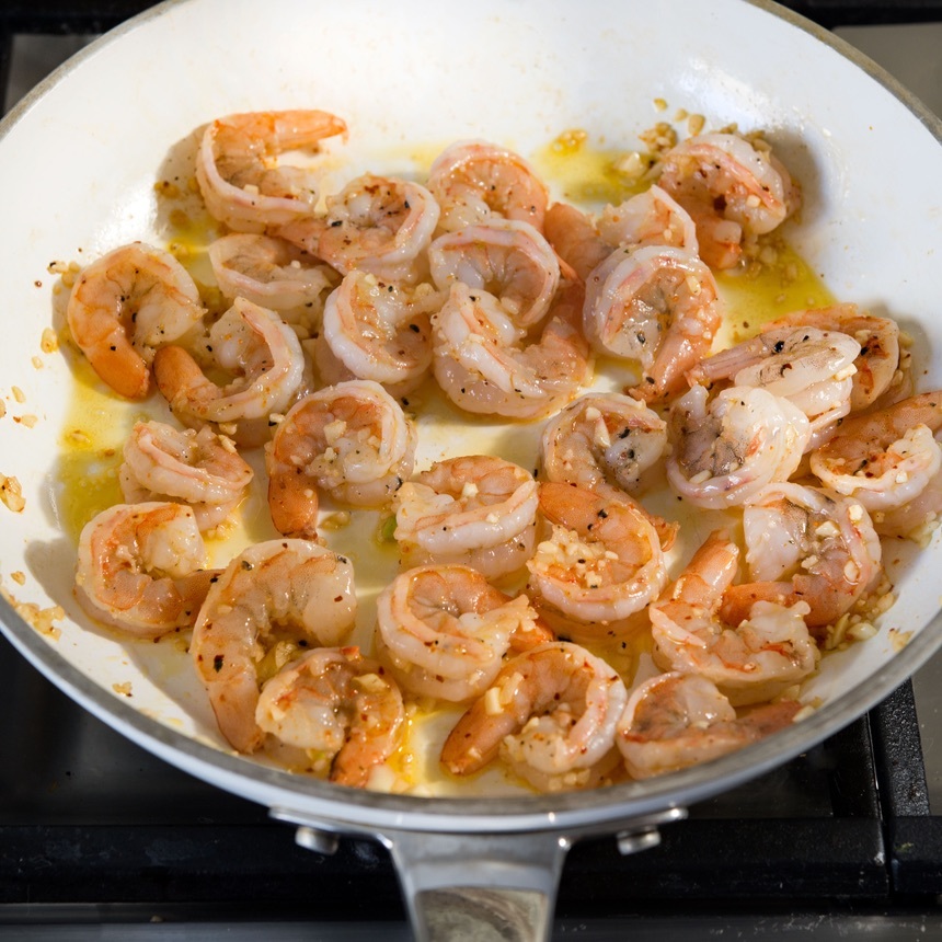 cook the shrimp