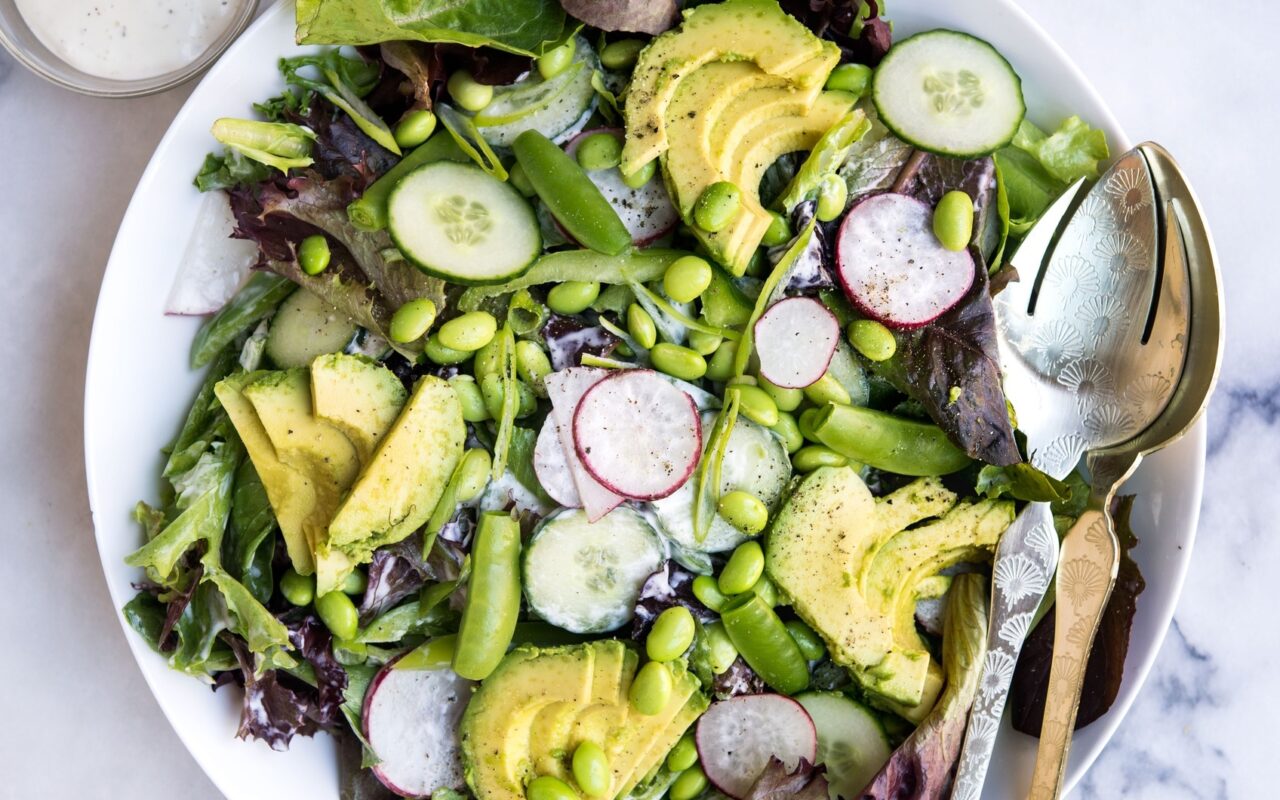 main green goddess salad