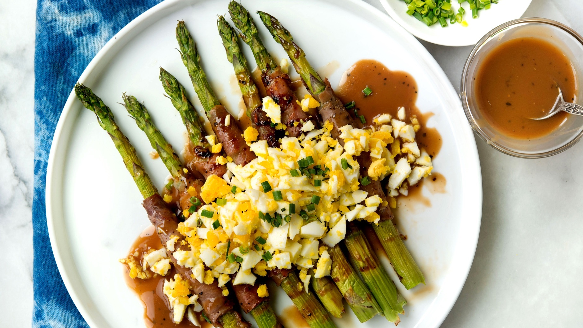 main proscuitto asparagus egg