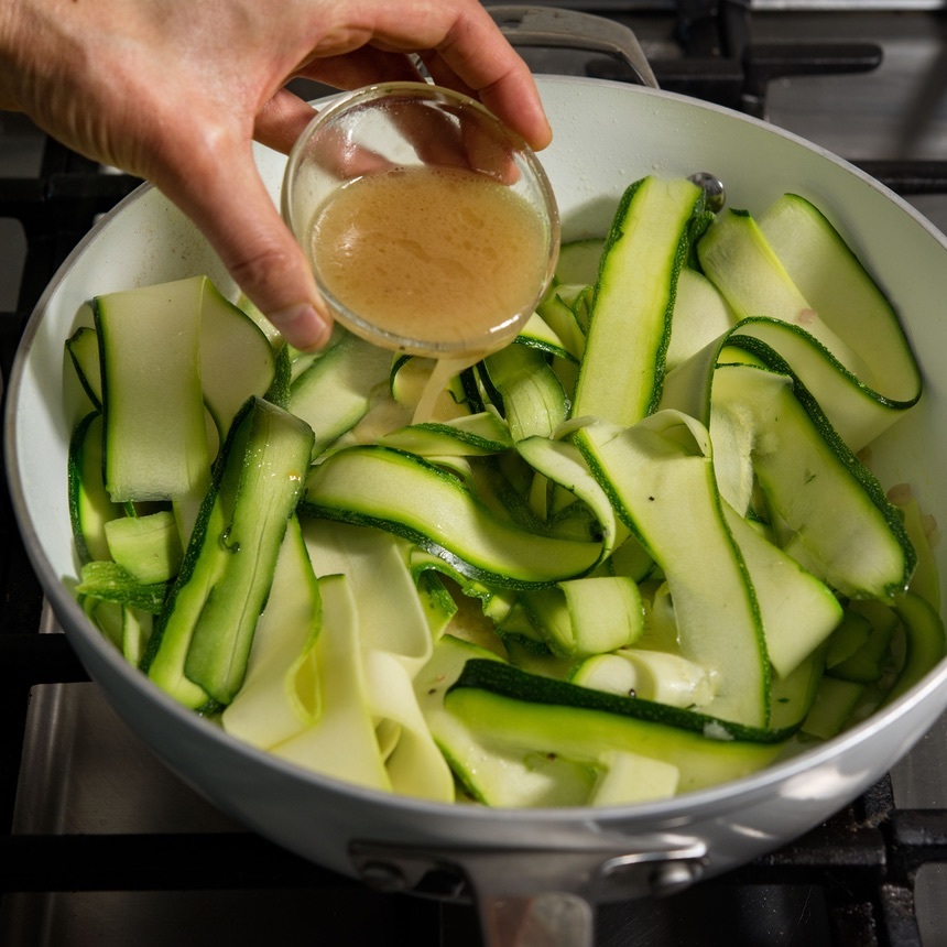 sautee the zucchini